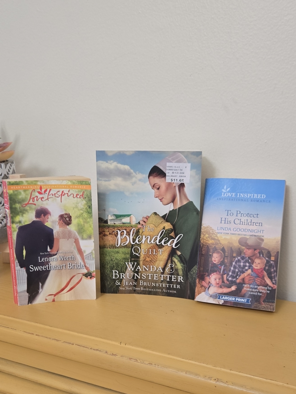 3 Books, 2 Love Inspired, 1 Novel. Preowned.